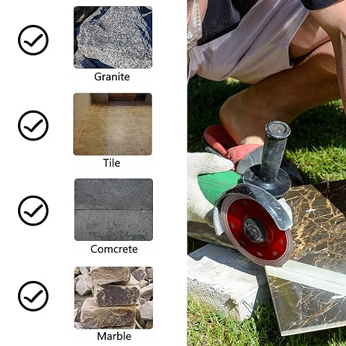 YIJING 5Pcs/Box 4.5" Tile Saw Blade Super Thin Diamond Blade for Dry or Wet Cutting Porcelain Tile Stone (4.5“-5pc) - size: 4.5“-5pc