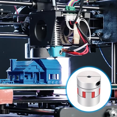 MECCANIXITY Aluminum Shaft Coupling Shaft Coupler 7mm to 14mm Flexible Spider Coupling L50mm x D40mm Coupler Jaw Spider Shaft Joint Connector for 3D Printers DIY CNC Router Milling Machine - size: 7mm to 14mm