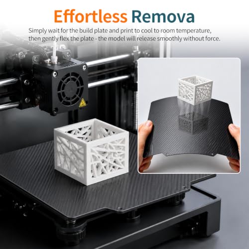 Upgraded Build Plate for AOSEED X-Maker Joy, Double Sided Smooth PEO PET Sheet Platform 128X128MM Premium Print Bed for AOSEED 3D Printer - size: 128x128mm