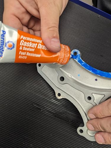 Permatex 85420 Permashield Fuel Resistant Gasket Dressing & Sealant, 2 oz Tube, Orange - size: 2 Ounce