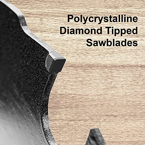 TWIN-TOWN 12 Inch 8 Tooth Polycrystalline Diamond Tipped (PCD) Hardie Fiber Cement Saw Blade with 1 Inch Arbor - size: PCD 12" 8T