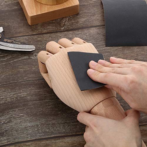 12 Sheets Abrasive Dry Wet Waterproof Sandpaper Sheets Assorted Grit of 400/600/ 800/1000/ 1200/1500 for Automotive Polishing Metal Sanding Wood Furniture Finishing, 2.8 x 4.5 Inch