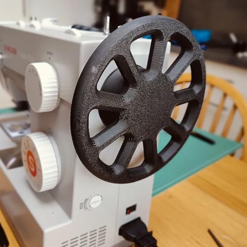 JILINWEI Upgrade Handwheel for Singer Heavy Duty 4423,4411 Sewing Machine,Hand Crank Accessory for Improved Hand Control,Black