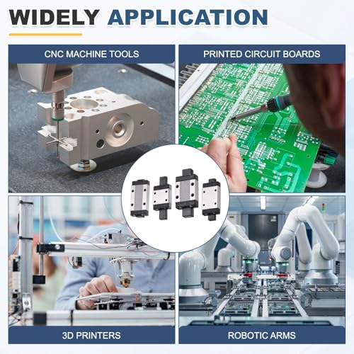uxcell MGW9C Linear Bearing Sliding Carriage Block with Mini Guide