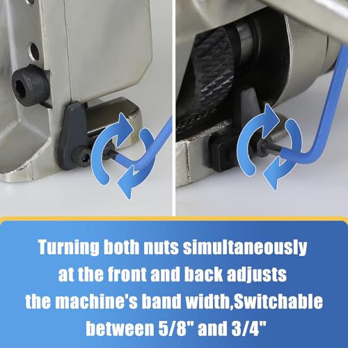 Packaging Metal Steel Strapping Banding Tool Machine for Steel Strap Integrates Functions of Tensioner Crimper and Cutter Sealless Combination (NYJSG-3/4") - style: NYJSG-3/4"