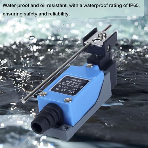 Momentary Limit Switch Travel Switch, Side-Rotating Adjustable Rod, NO and NC Self-Resetting Momentary Switch (4pcs) - style: ME-8107