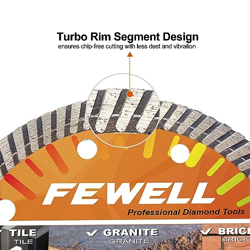 FEWELL 4.5Inch Diamond Saw Blade,Super Thin Ceramic Saw Blade (3 Packs) - size: 4.5"