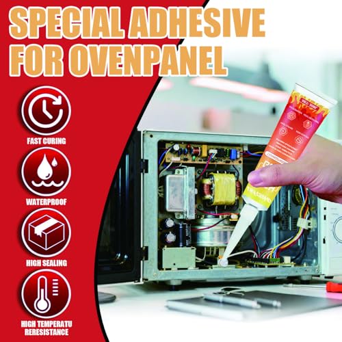 High Heat Adhesive Set, 3.38floz High Temperature Sealant (Clear)