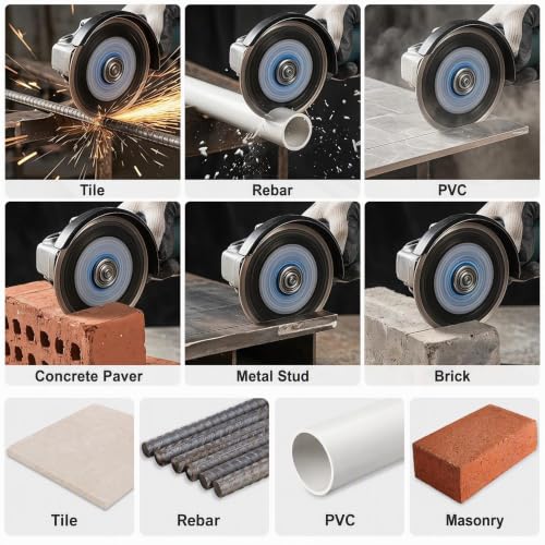 6 Pack 4.5" Diamond Blades discos para cortar Ceramica (2026 Upgraded)