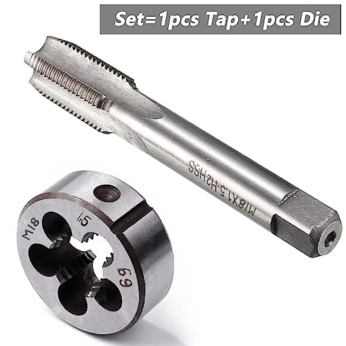 M18 X 1.5 Metric Tap and Die Set Machine Thread Right Hand Screw Tap - color: m18*1.5