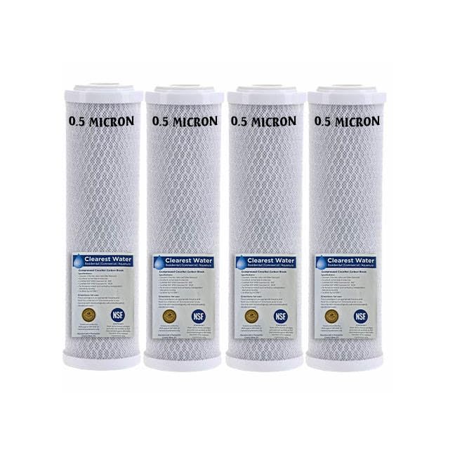 0.5 Micron Coconut Carbon Whole House Water Filter Cartridge 10x2.5