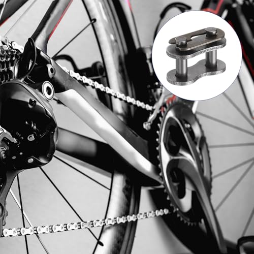 uxcell 10 Pcs #420 Chain Master Connect Links 16.6mm Pitch, Carbon Steel Roller Chain Connector Links, Master Link Replacement for Bike Bicycle Go Kart - size: #420
