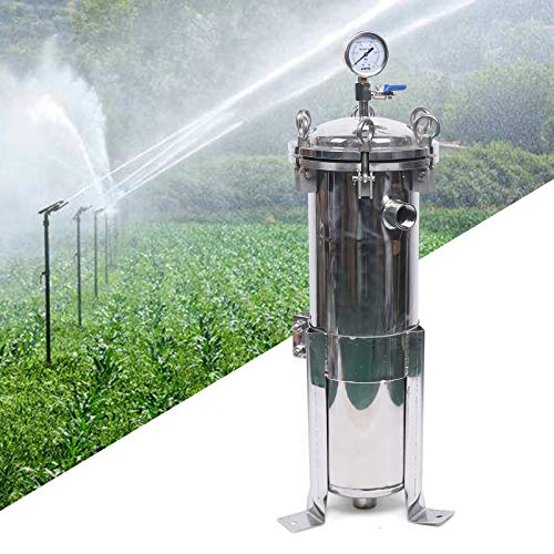1″ NPT Stainless Steel Bag Filter, Filter Solid-Liquid Separation Tool 1.4ft ² Equipment Heavy Duty Industrial Sock Filter Housing Bag Water Filter for Water Treatment Ink & Oil (No.4) - size: No.4