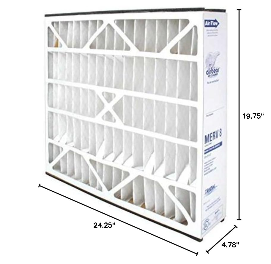 Trion Air Bear 255649-102 Replacement Filter - 20x25x5, Three Per Box