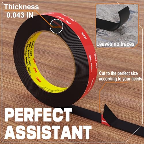 tapify Double Sided Tape Heavy Duty 0.39 x 10FT - size: 0.39 in x 10 ft