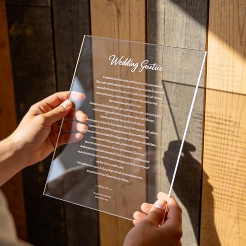 10 Pcs 10 x 8 x 0.08 Inch Clear Acrylic Sheets, 25 x 20 x 0.2cm Plastic Acrylic Board for DIY Display, Craft Projects, Photo Frame