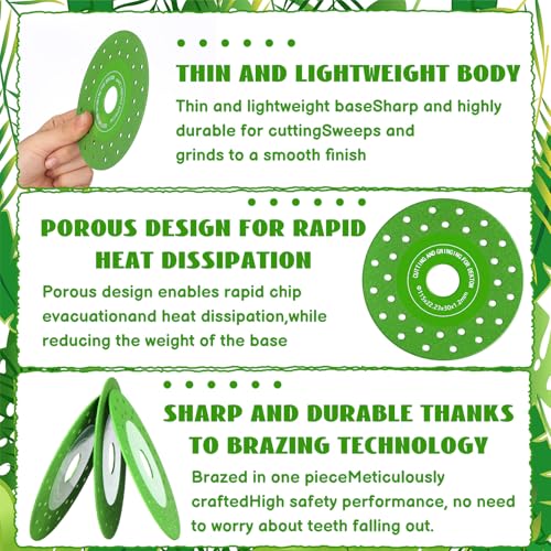 Zhehao 10 Pcs 4.5 Inch Diamond Cutting Discs Tile Cutter Blade, Multi Pore - style: Multi Pore