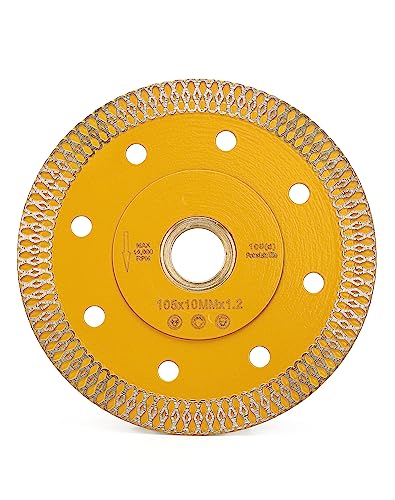Super Thin Diamond Porcelain Blade Tile Blade for Cutting Porcelain Granite Marbles Tiles (4) - size: 4 inch-1
