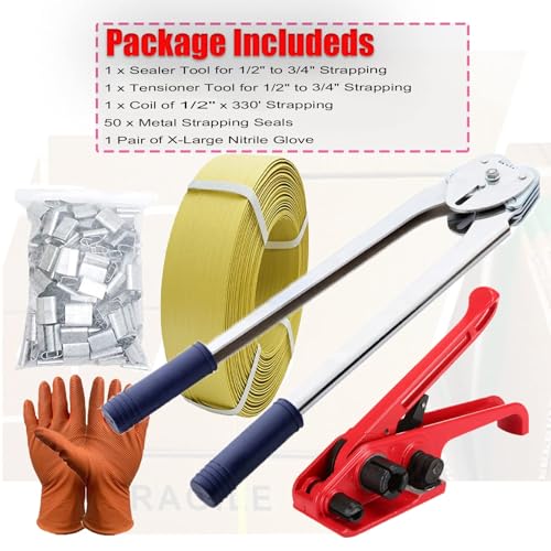 Banding Strapping Kit, Packaging Strapping Banding Tool - color: 5 IN 1 Pallet Strapping Kit