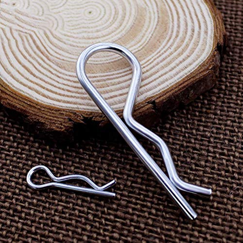 25Pcs Cotter Pins,Cotter Pin Assortment Kit,R Clips Hardware Pins,5 Sizes