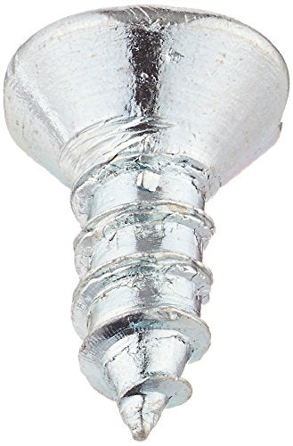 Hard-to-Find Fastener 014973474010 Phillips Flat Wood Screws, 6 x 3/8, Piece-100, zinc - size: 6 x 3/8-Inch