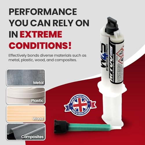 Wired4Signs MMA M100 Methyl Methacrylate Adhesive 25ml High Strength Fast Curing Glue for Metal Plastic Ceramic Marine Sign Repair Construction Epoxy Alternative Cartridge Kit - size: M100 (25ml 1-Pack)