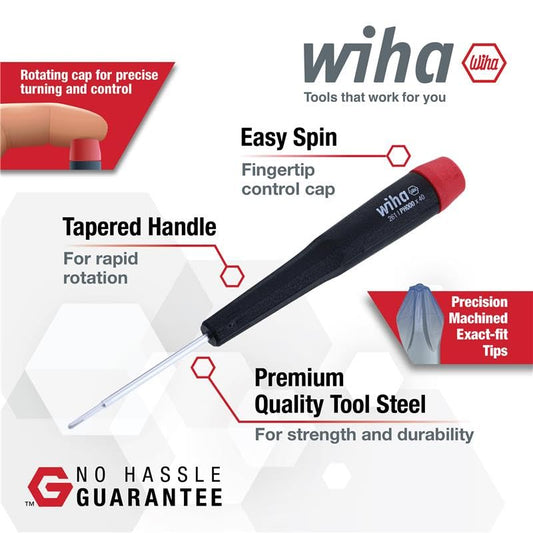 Wiha 92190 Precision Screwdriver Set with Metal Stand, 50-Piece Slotted, Phillips, Torx, Hex & Nut Drivers for Electronics