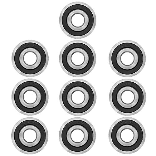 10Pcs Flanged Ball Bearings ID 5/8" x OD 1-3/8" for Lawn Mower, Wheelbarrows, Carts & Hand Trucks Wheel Hub, Alternative to Snapper, JD, MTD, Marathon AYP Etc, Deep Groove Ball Bearing - size: ID 5/8" x OD 1-3/8"