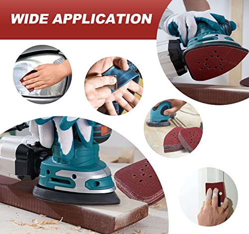 S SATC Mouse Sander Sandpaper 50PCS Mouse Sanding Pads 12 Holes Hook and Loop Sandpaper 220 Grit Detail Palm Sand Paper - style: 50 PCS 12 Hole 220 Grit