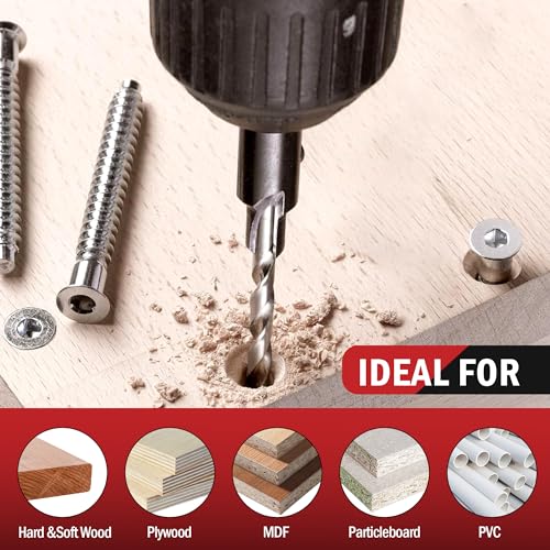 3PCS M2 Countersink Drill Bit Set - size: 3pcs