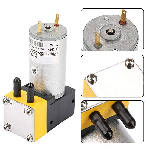 Miniature Diaphragm Vacuum Pump, 24V DC, 3 Bar, Self Priming