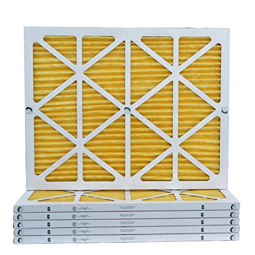 Glasfloss ZL 14x20x1 MERV 11 AC Furnace Pleated Air Filters. Box of 6 - size: 14x20x1 | 1" Filters | 6 Pack
