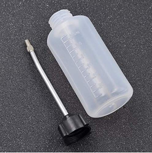 4 Pack Sewing Machine Oiler Oil Dispenser 120ml Long Angled Spout Screw on Cap Extended Spout oil Bottle for DIY Craft Embroidery Machine Bicycles Power Tools Accessories Leakproof Refillable Bottles