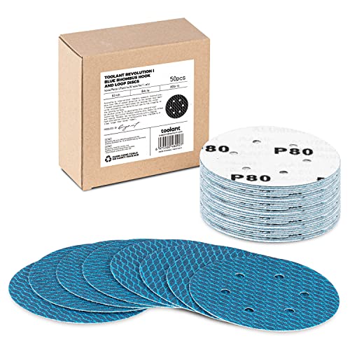 toolant Diamond Shape 6 Inch 80 Grit Sanding Discs, 50Pack - style: (6 inch)80 grit