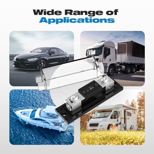 250Amp ANL Fuse Holder with 0/2/4 Gauge AWG Inline Car Audio ANL Fuse Holder widely Used in Cars Trucks Boats