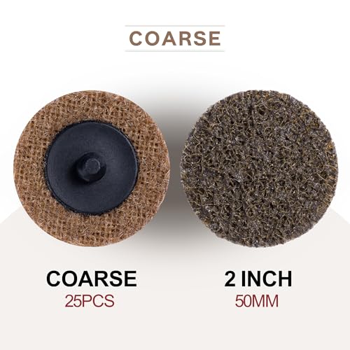 25 PCS Sanding Discs 2 Inch Coarse Quick Change Disc with 1/4" Shank - style: 25 PCS Coarse