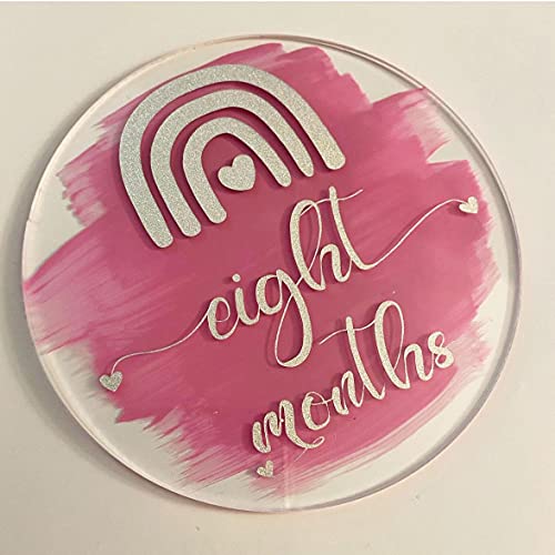 20 Pieces Clear Circle Acrylic Sheet 4 Inch Plexiglass Disc Transparent Round Acrylic Sign for Milestone Markers, Name Cards, Cricut Cutting and Engraving, Painting and DIY Projects - size: 4 Inch