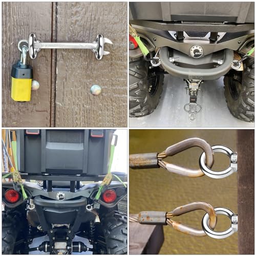 M10 Shoulder Eye Bolts 2.75" X3/8" Premium Stainless Steel with 2 Nuts and 1 Washer Heavy Duty Eyebolts for Versatile Use 2 Pack