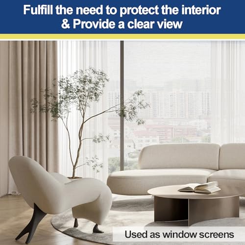 304 Stainless Steel Window Security Screen Mesh Roll, 39.4in x 98ft