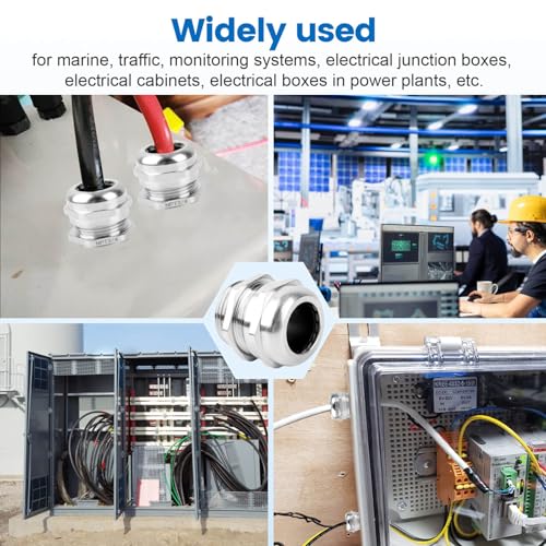 4 Pcs 3/4" NPT Nickel-Plated Copper Cable Gland - style: 3/4" NPT
