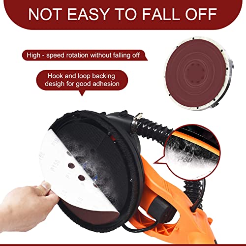 9 inch Sanding Discs 40 Grit 8 Holes Hook and Loop Sandpaper for Drywall Sander 60Pack - style: 40 Grit