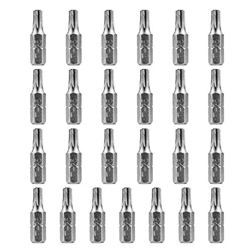 HPHOPE T25 Screwdriver Bit Set, Torx Bits T25, 1/4" Hexagon Bit (25 Pack) - size: T25, 25Pcs, 1"