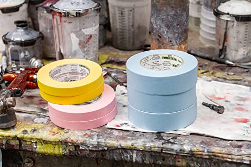 FrogTape 250 Light Blue Moderate Temperature Performance Grade Masking Tape, Medium-High Adhesion, 72mm x 55m, 2 Rolls per Pack - size: 72mm x 55m, 2 rolls per pack
