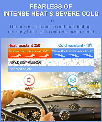 PHIXBEAR Double Sided Tape Heat Resistant Heavy Duty, 48 Pcs Adhesive Pads - size: 48Pcs Rect 1.38"x1.19"