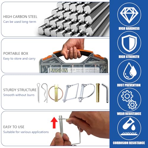 365PCS Trailer Hitch Pin Assortment Kit