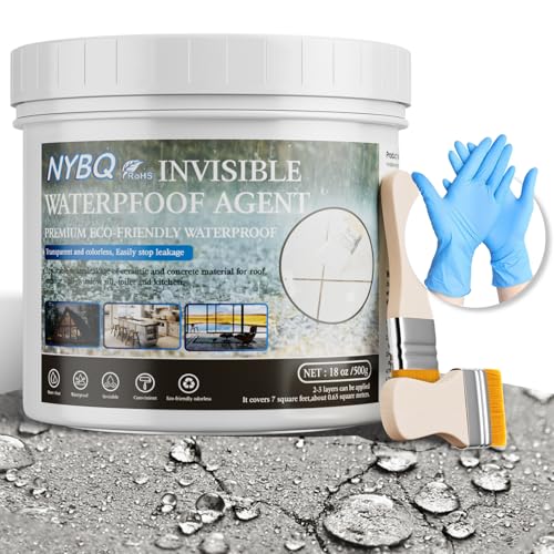 Invisible Waterproof Agent 18oz,Waterproof Sealant Indoor & Outdoor Use - size: 18OZ