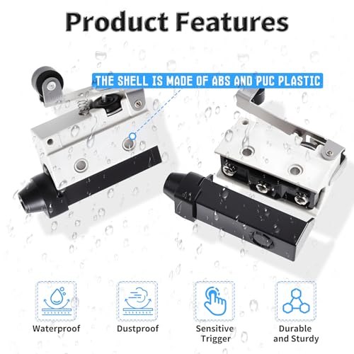 2 Pcs AZ-7141 Micro Limit Switch, 5A 250VAC Micro Switch, SPDT - color: AZ-7141