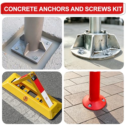 5/16 x 3 in Wedge Anchors 12 pcs Galvanized Concrete Anchors - size: 5/16 x 3In