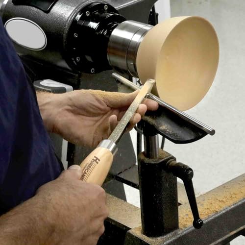 Hurricane Turning Tools, Full-Size Carbide Tipped 4 Piece Tool Set with Radius Rougher For Woodturning