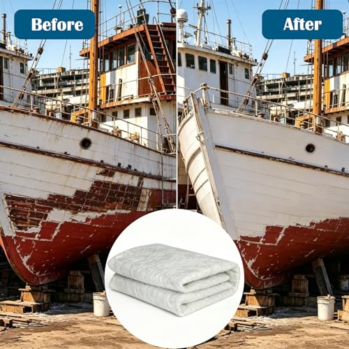 Fiberglass Mat, 3.5 Yards X 41" Wide Fiberglass Chopped Strand Mat, Strong Repair Function- Suit for Surfaces and Reinforces Repairs - size: 3.5 Yards X 41" Wide